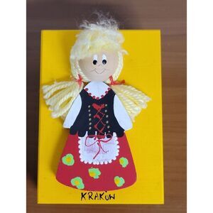Wooden Doll Trinket Box #A20